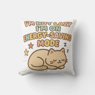Cute Cat Energiebesparende T-shirt Kussen