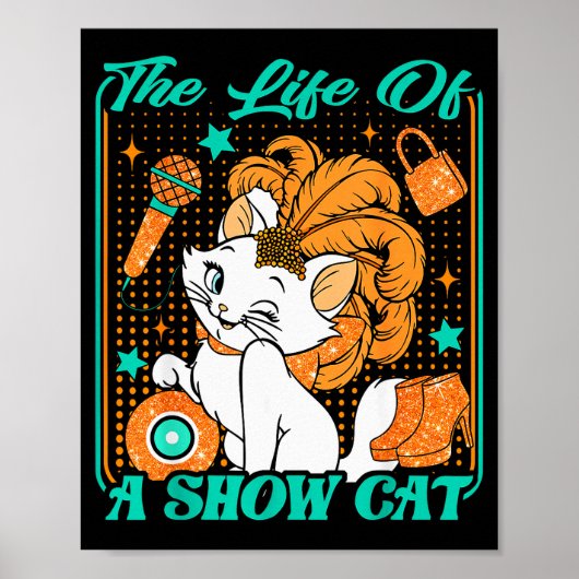 Cute Cat Era Life Of Showcat Cat Lover Country Mus Poster (Voorkant)
