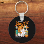 Cute Cat Era Life Of Showcat Cat Lover Country Mus Sleutelhanger (Voorkant)