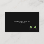Cute Cat Eyes Pet Care Cat Business Visitekaartje (Achterkant)