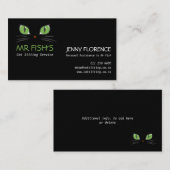 Cute Cat Eyes Pet Care Cat Business Visitekaartje (Voorkant / Achterkant)