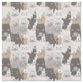 Cute Cat Fabric Stof (Swatch)
