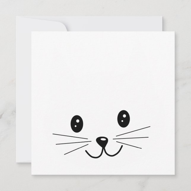 Cute Cat Face. (Voorkant)