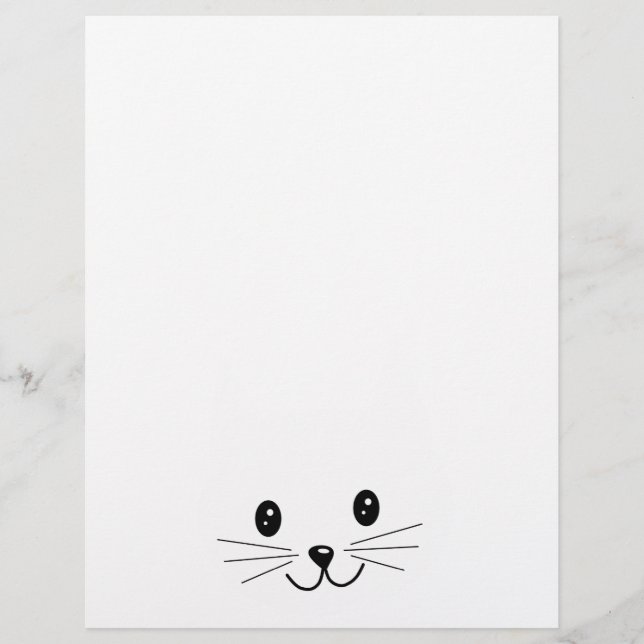 Cute Cat Face. (Voorkant)