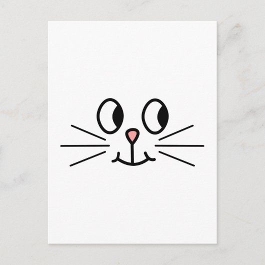 Cute Cat Face. Briefkaart (Voorkant)