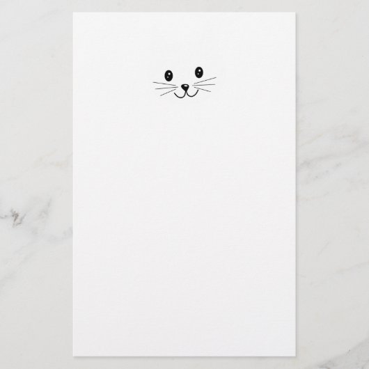 Cute Cat Face. Briefpapier (Voorkant)