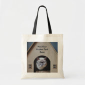 Cute Cat Face Funny Kat Whimsical Pets Tote Bag (Voorkant)