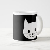 Cute Cat Face. Grote Koffiekop (Voorkant rechts)