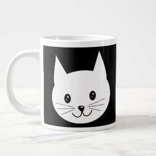 Cute Cat Face. Grote Koffiekop