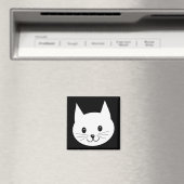 Cute Cat Face. Magneet (Insitu (Vaatwasser))