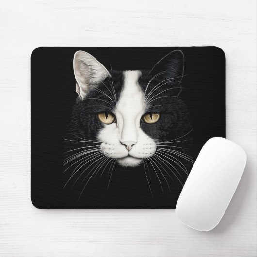 Cute Cat Face Muismat (Met muis)