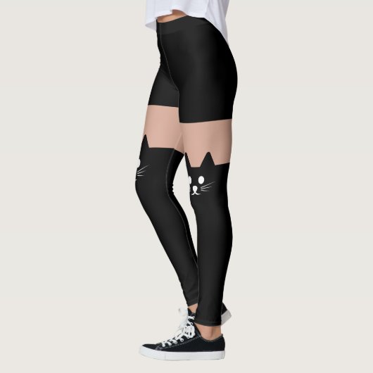 Cute Cat Face Novelty Fun Leggings (Links)