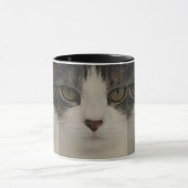 Cute Cat Face Pattern-koffie Mok (Midden)