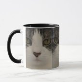 Cute Cat Face Pattern-koffie Mok (Links)