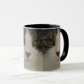 Cute Cat Face Pattern-koffie Mok (Voorkant rechts)