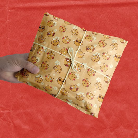 Cute Cat Face Pattern | SINAASAPPEL Tissuepapier