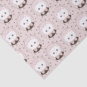 Cute Cat Face Pink Dotty Patroon Tissuepapier (Detail)
