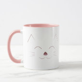 Cute Cat Face - roze Mok (Links)