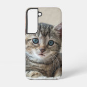 Cute Cat Face Samsung Galaxy Hoesje (Achterkant)