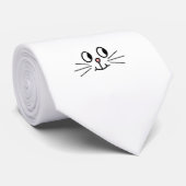 Cute Cat Face. Stropdas (Opgerold)