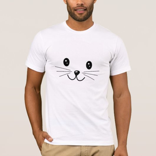 Cute Cat Face. T-shirt (Voorkant)