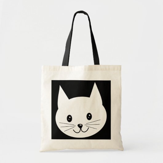 Cute Cat Face. Tote Bag (Voorkant)