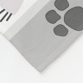 Cute Cat Faces Gray Personalized Cat Lovers Fleece Deken (Hoek)