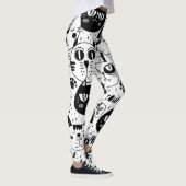 Cute Cat Faces Leggings (Rechts)