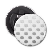 Cute Cat Faces Pattern Grey Button Flesopener (Voorkant)
