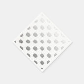 Cute Cat Faces Pattern Grey Servet (Hoek)