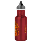 Cute Cat Familienaam waterflessen Waterfles (Rechts)