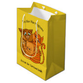 Cute Cat Family aangepaste tekst & cadeautas voor  (Voorkant Gekanteld)