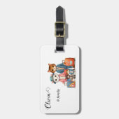 Cute Cat Family Bagagelabel (Voorkant verticaal)