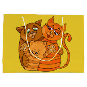 Cute Cat Family, grote cadeautas (Achterkant)