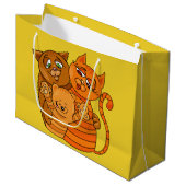 Cute Cat Family, grote cadeautas (Voorkant Gekanteld)
