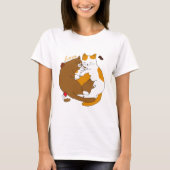 Cute Cat Family T-Shirt (Voorkant)