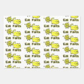 Cute Cat Farts Inpakpapier Vel (Voorkant 2)