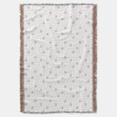 Cute Cat & Fish Botten Deken (Voorkant Verticaal)