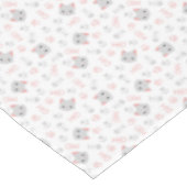 Cute Cat & Fish Botten Tafelkleed (Gekanteld)