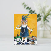 Cute cat Flapper Art Deco daner briefkaart 1920s (Staand voorkant)