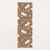 Cute Cat Floral Yoga Mat (Voorkant)