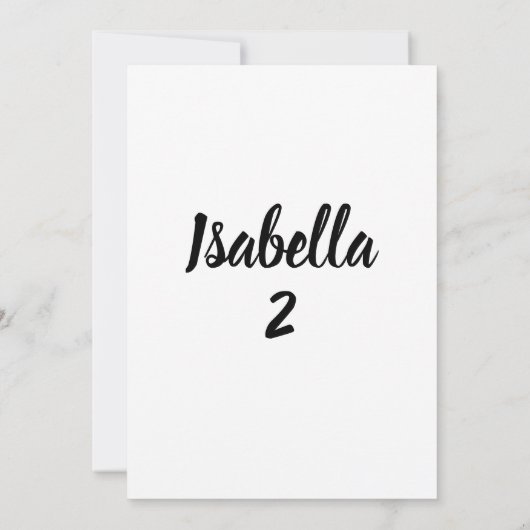 Cute Cat Flowers Invitation Kaart (Achterkant)