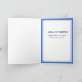 Cute Cat Funny Belated Birthday Kaart (Binnen)