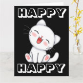 CUTE CAT GIANT OVERSIZED JUMBO BIRTHDAY CARD KAART (Gele Bloem)