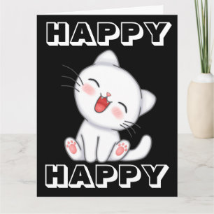CUTE CAT GIANT OVERSIZED JUMBO BIRTHDAY CARD KAART