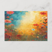 Cute Cat Giraffe Baby Shower Informatiekaartje (Achterkant)