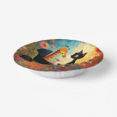 Cute Cat Giraffe Paper Bowl Papieren Kommen (Gebogen)