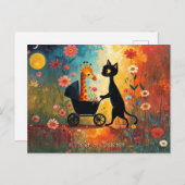 Cute Cat Giraffe Postcard Briefkaart (Voorkant / Achterkant)