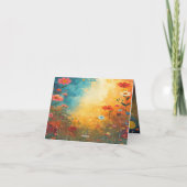 Cute Cat Giraffe Thank You Card Bedankkaart (Achterkant)