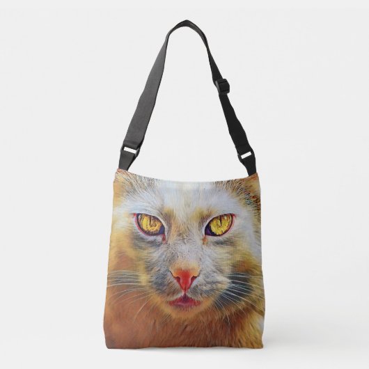 Cute Cat Golden Face Canvas tas (Voorkant)